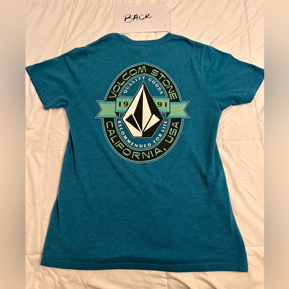 Volcom Teal Graphic Tee